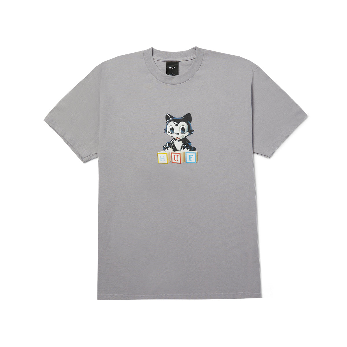 Polera HUF Block S/S Tee Lilac Chalk