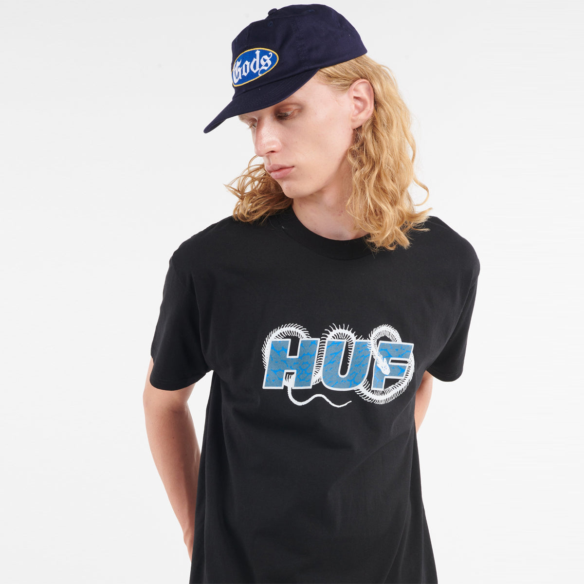 Polera HUF Cobra S/S Tee Black