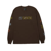 Polera HUF Fetch L/S Tee Chocolate