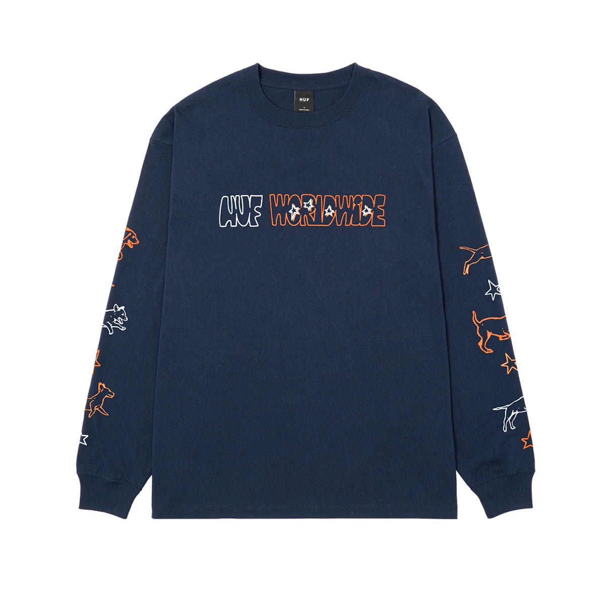 Polera HUF Fetch L/S Navy