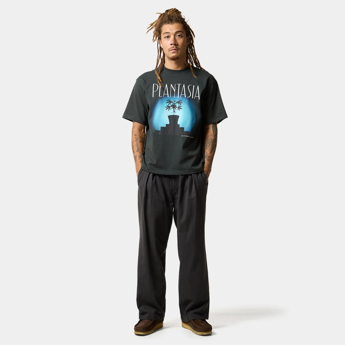 Polera HUF Plantasia S/S Tee Vintage Black