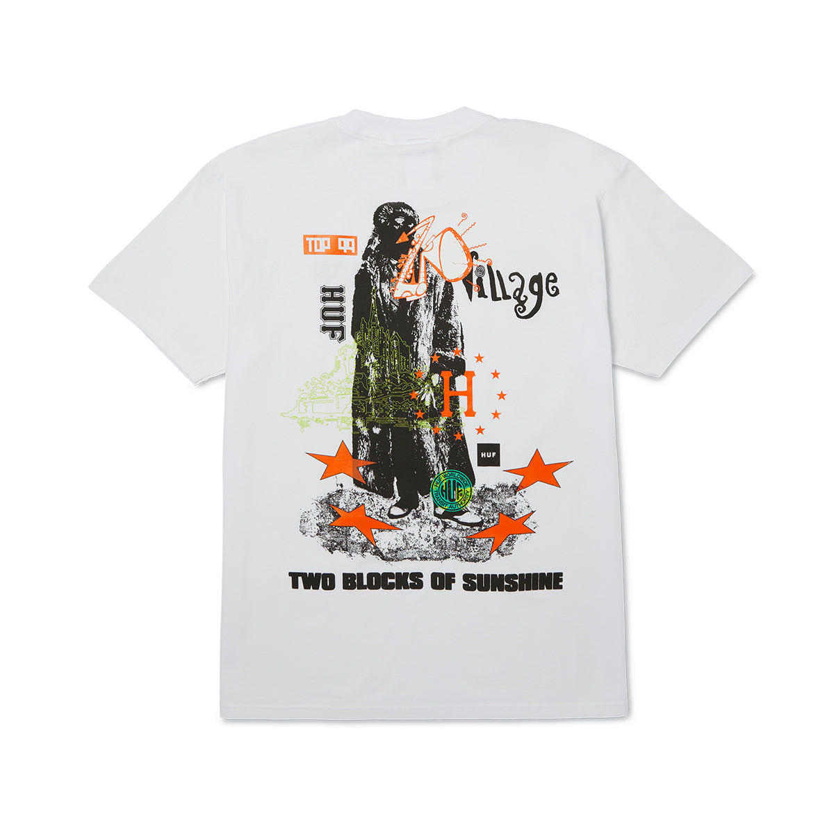 Polera HUF Two Blocks Of Sunshine S/S Tee White
