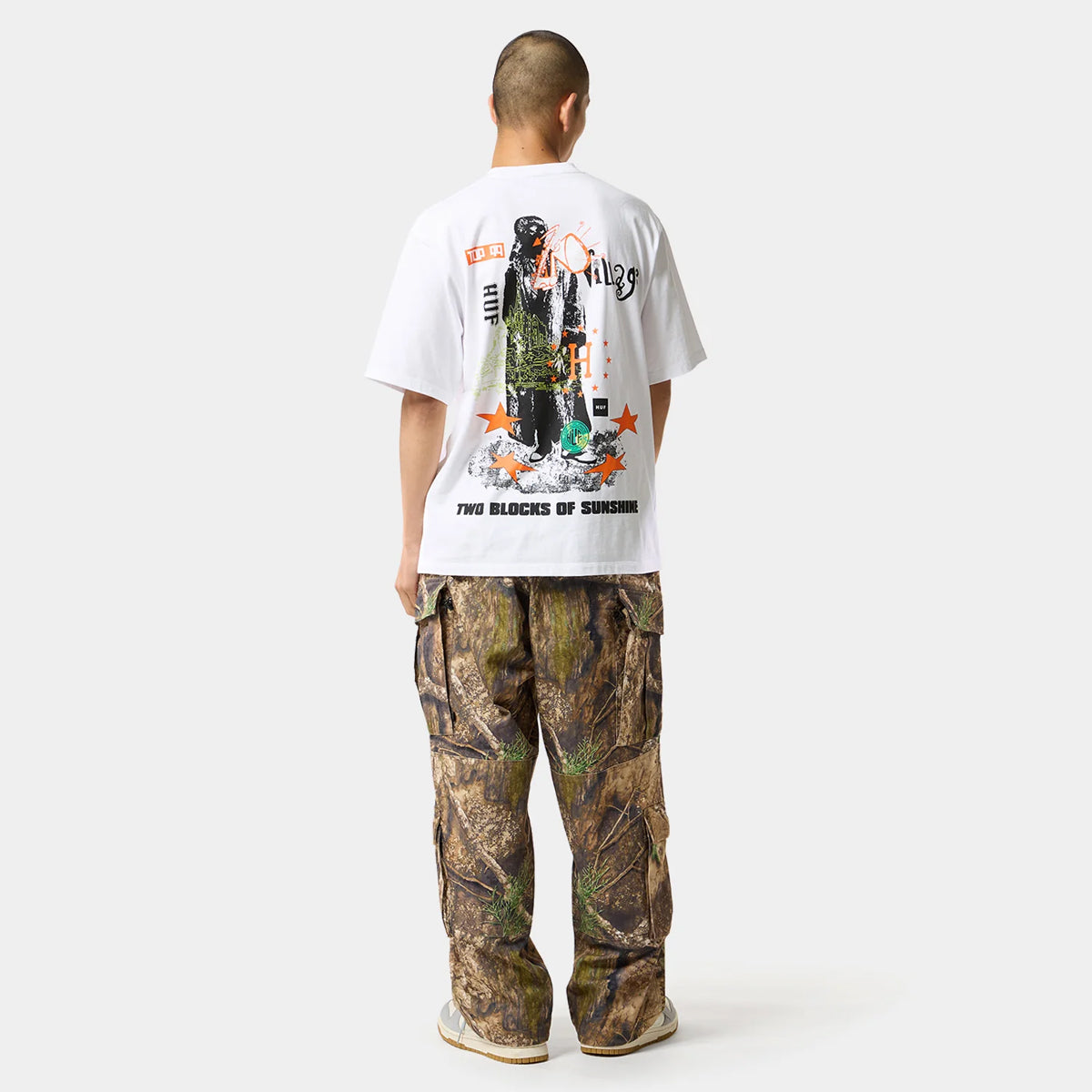 Polera HUF Two Blocks Of Sunshine S/S Tee White