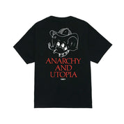 Polera OBEY Anarchy & Utopia Pigment True Vintage Black