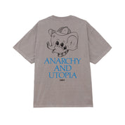 Polera OBEY Anarchy & Utopia Pigment Silver Grey
