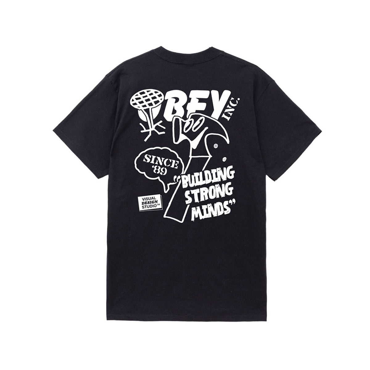 Polera OBEY Building Strong Minds Black