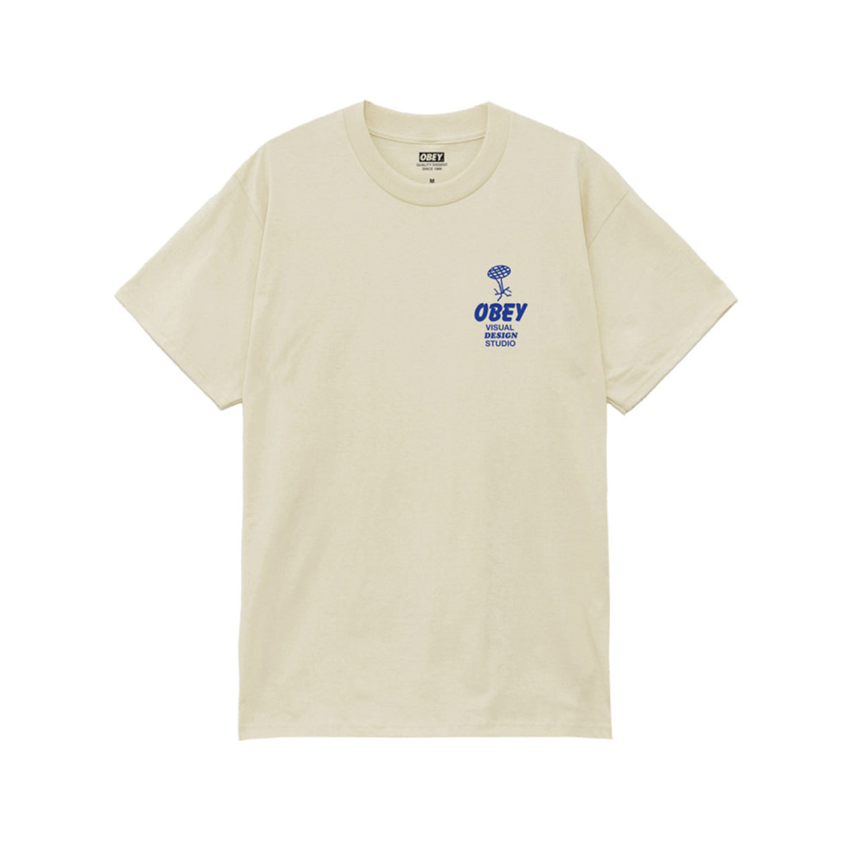 Polera OBEY Bulding Strong Minds Cream