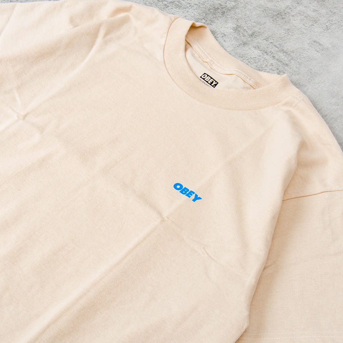 Polera OBEY Cropped Icon Cream