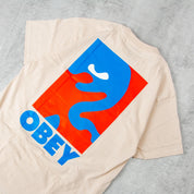 Polera OBEY Cropped Icon Cream