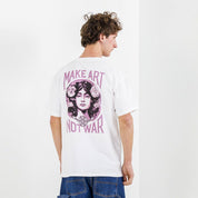 Polera OBEY Make Art Not War White