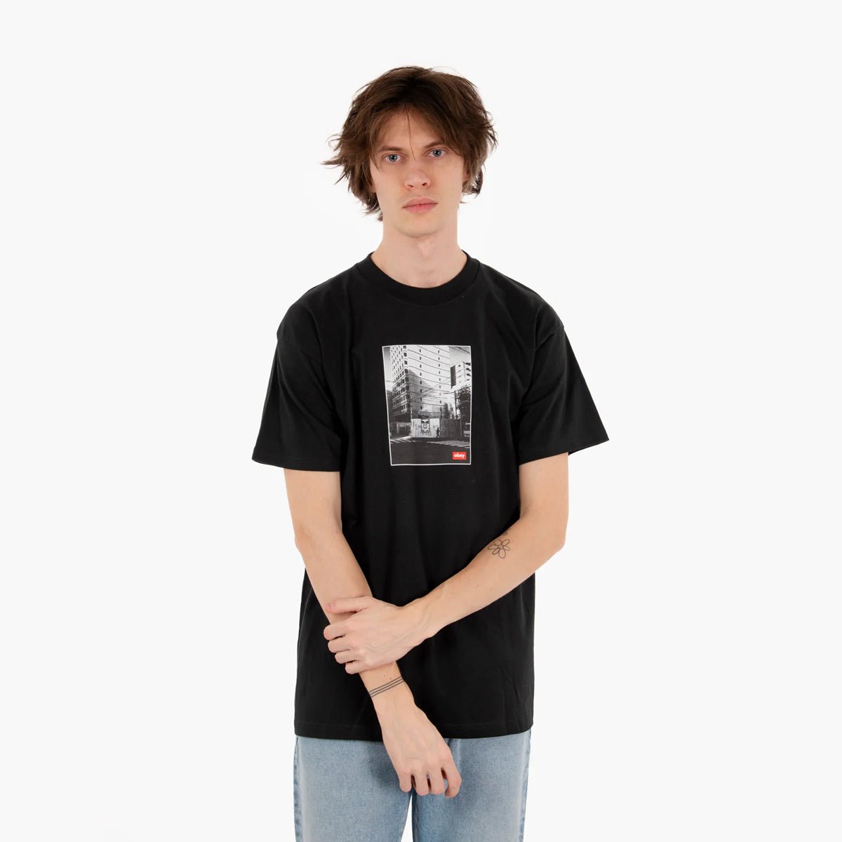 Polera OBEY Osaka Photo Black