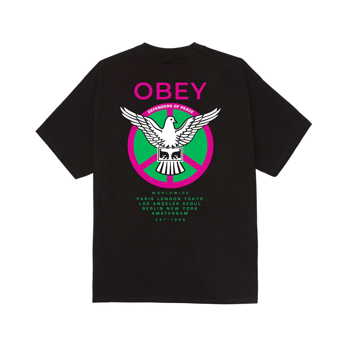 Polera OBEY Peace Defenders Black