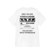 Polera OBEY Permission White