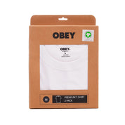 Polera OBEY Standard SS 2 Pack White