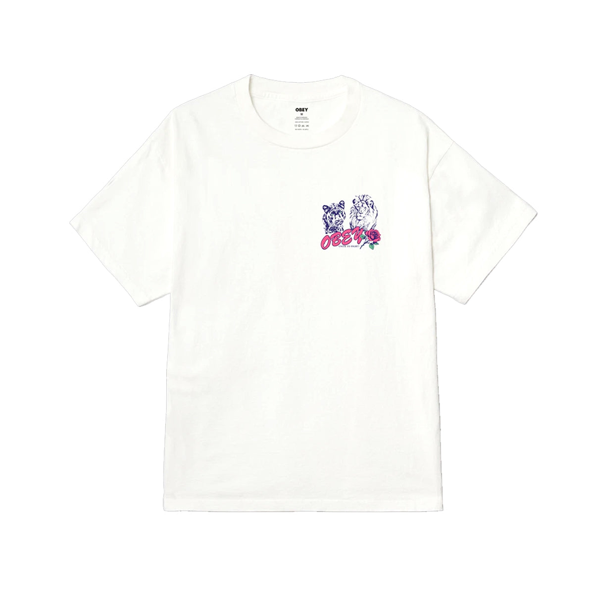 Polera OBEY Unite & Fight Pigment Vintage White