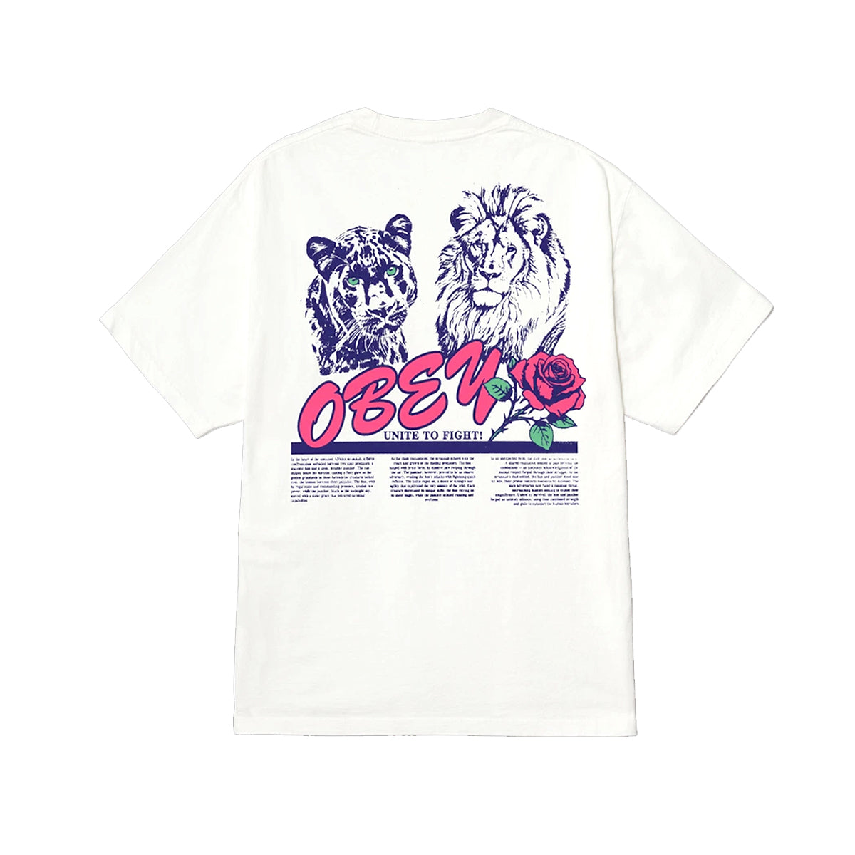 Polera OBEY Unite & Fight Pigment Vintage White