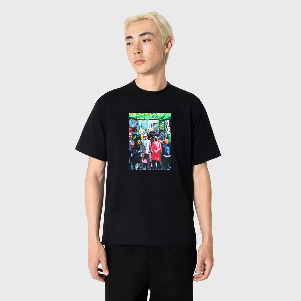 Polera PLEASURES Harajuku T-Shirt Black