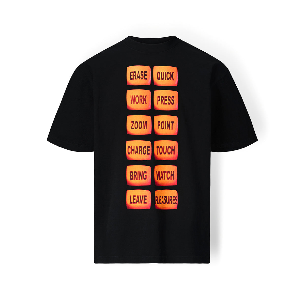 Polera PLEASURES Technologic T-Shirt Black