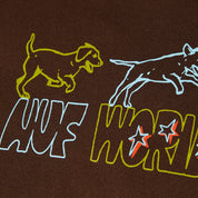 Polera HUF Fetch L/S Tee Chocolate