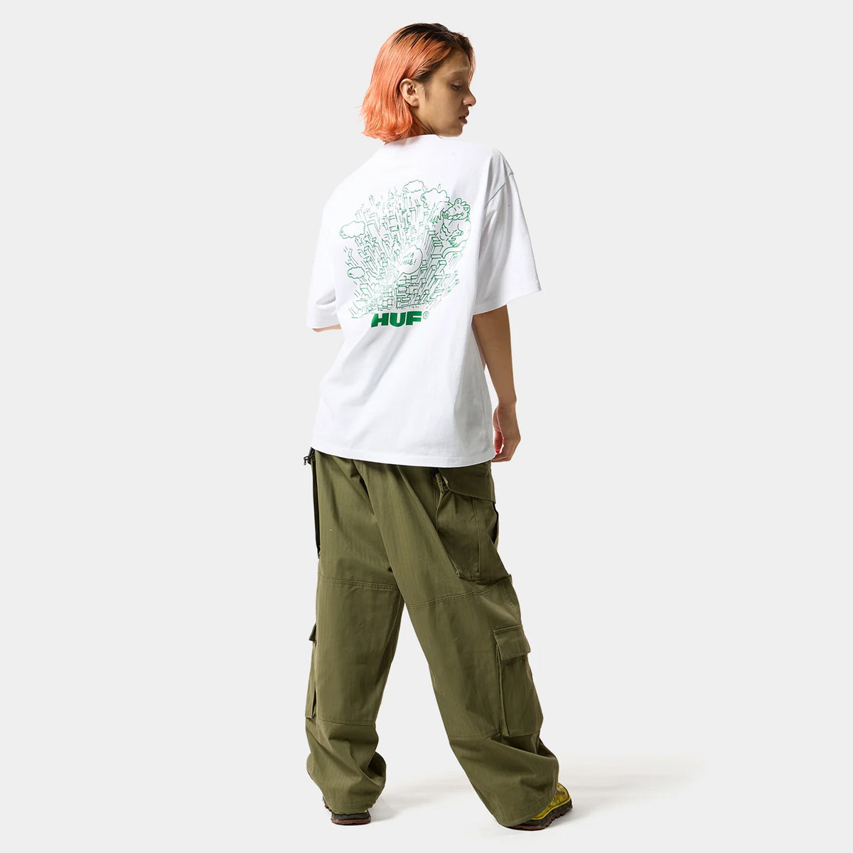 Polera HUF What a Jungle S/S Tee White