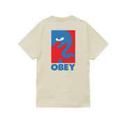 Polera OBEY Cropped Icon Cream