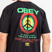 Polera OBEY Peace Target Black