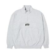 Poleron HUF Arch Enzyme 1/4 Zip  Flecce Heather grey