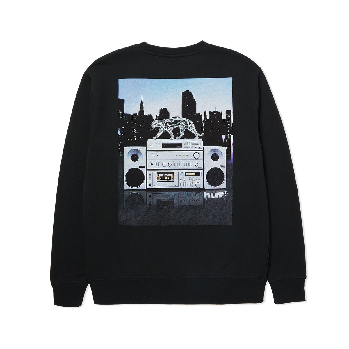 Poleron HUF Midnight Radio Crew Black