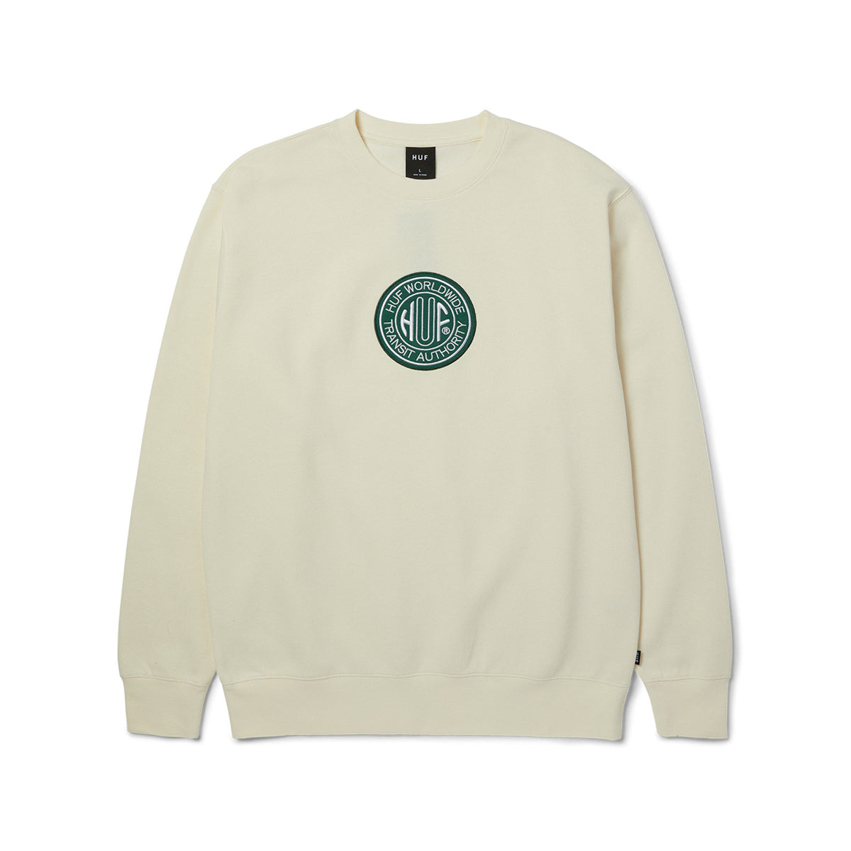 Poleron HUF Transit Authority Crewneck Bleach