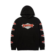 Poleron HUF X THRASHER Logo P/O Hoodie Black