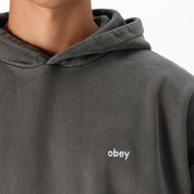 Poleron OBEY Lowercase Hood Pigment Digital Black
