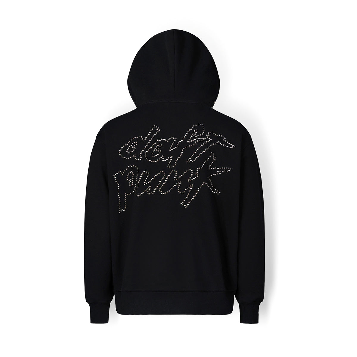Poleron PLEASURES Lucky Studded Hoodie Black