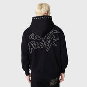 Poleron PLEASURES Lucky Studded Hoodie Black