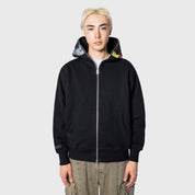 Poleron PLEASURES Ram Zip Hoodie Black