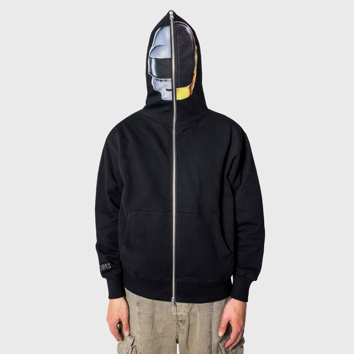 Poleron PLEASURES Ram Zip Hoodie Black