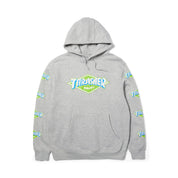 Poleron HUF X THRASHER Logo P/O Heather Grey