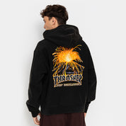 Poleron HUF X THRASHER Meltdown Heavyweight Washed Black