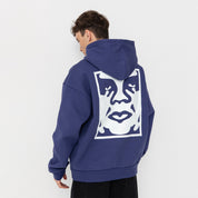 Poleron OBEY Bold Icon Extra Heavy Hood Skipper Blue