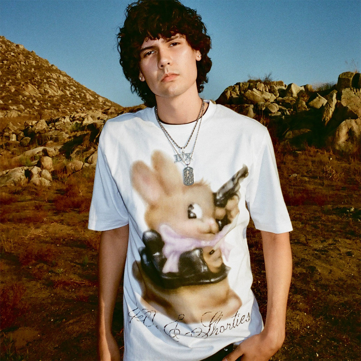 Polera 40S & SHORTIES Psycho Bunny White