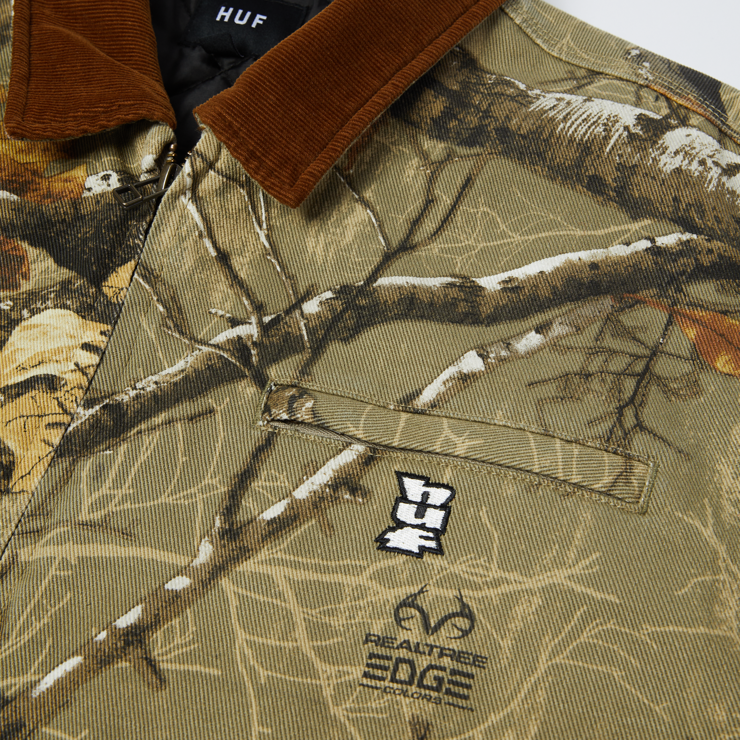 CHAQUETA HUF X REALTREE MEGABLAST WORK JACKET DESERT