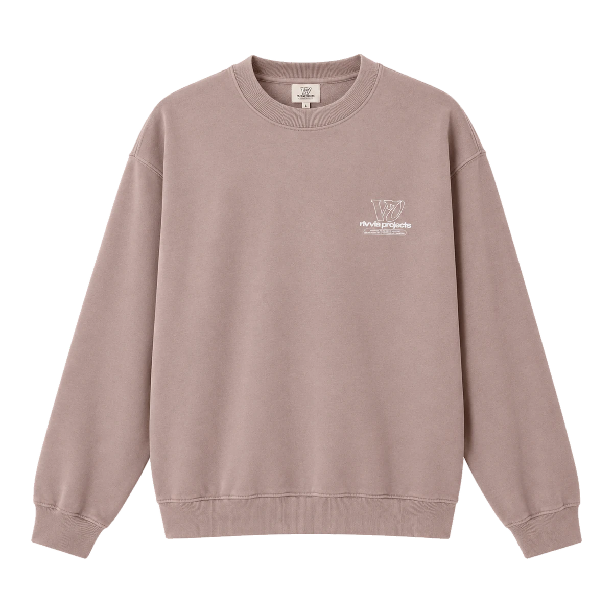 Poleron RIVVIA VV Spiral Crew Pale Plum