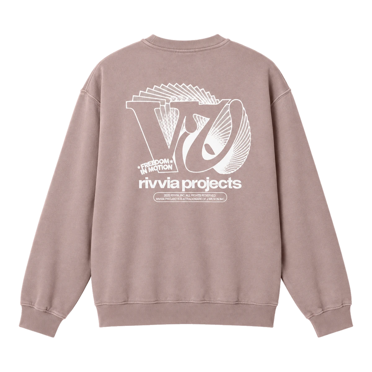 Poleron RIVVIA VV Spiral Crew Pale Plum