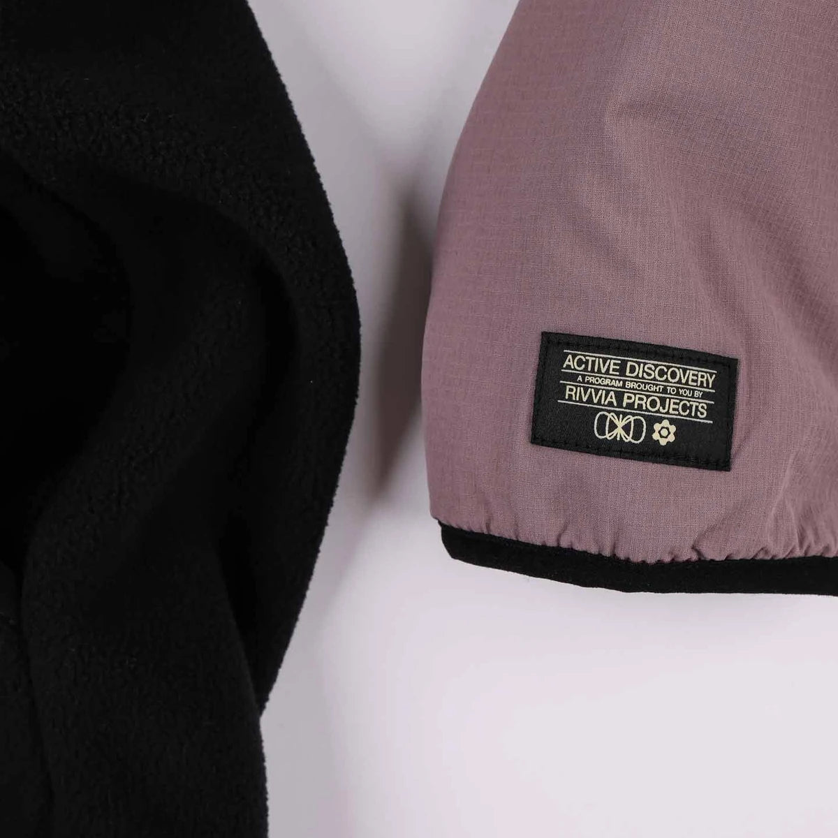 Poleron RIVVIA POP Repeat  1/2 Zip  Polar Fleece BLK/ PPLM