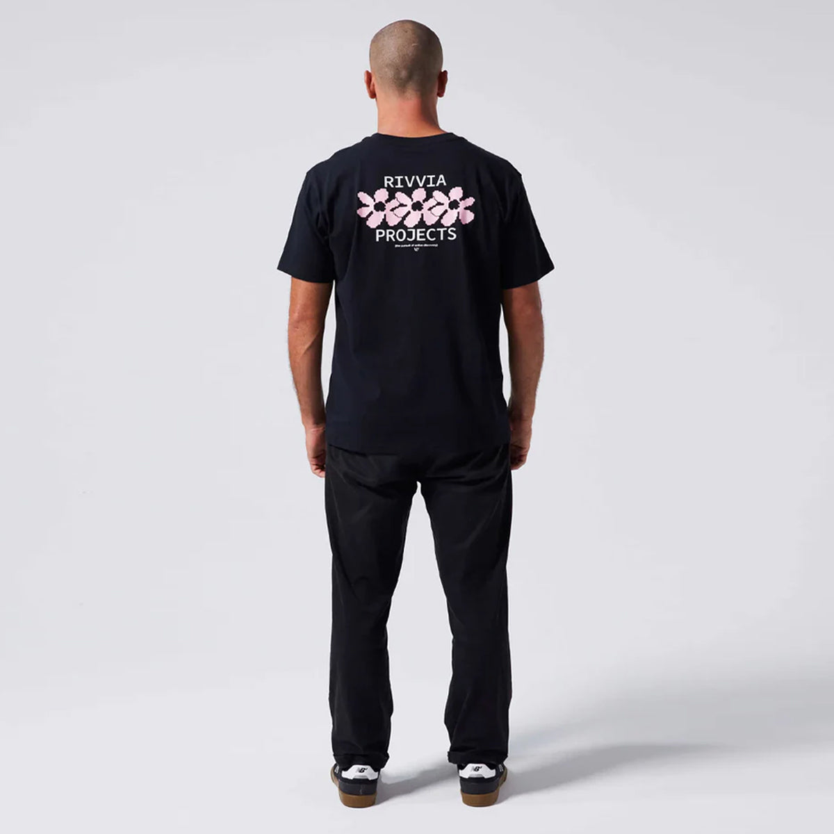 POLERA RIVVIA DIGI FLOWER BLK