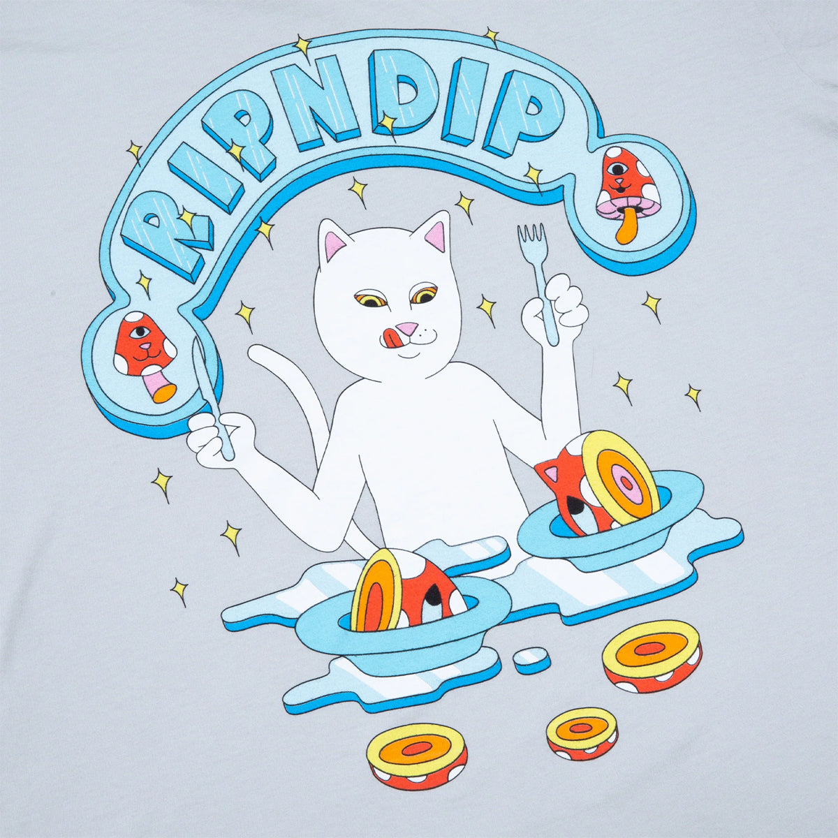 POLERA RIPNDIP AFTER SUPPER TEE GREY