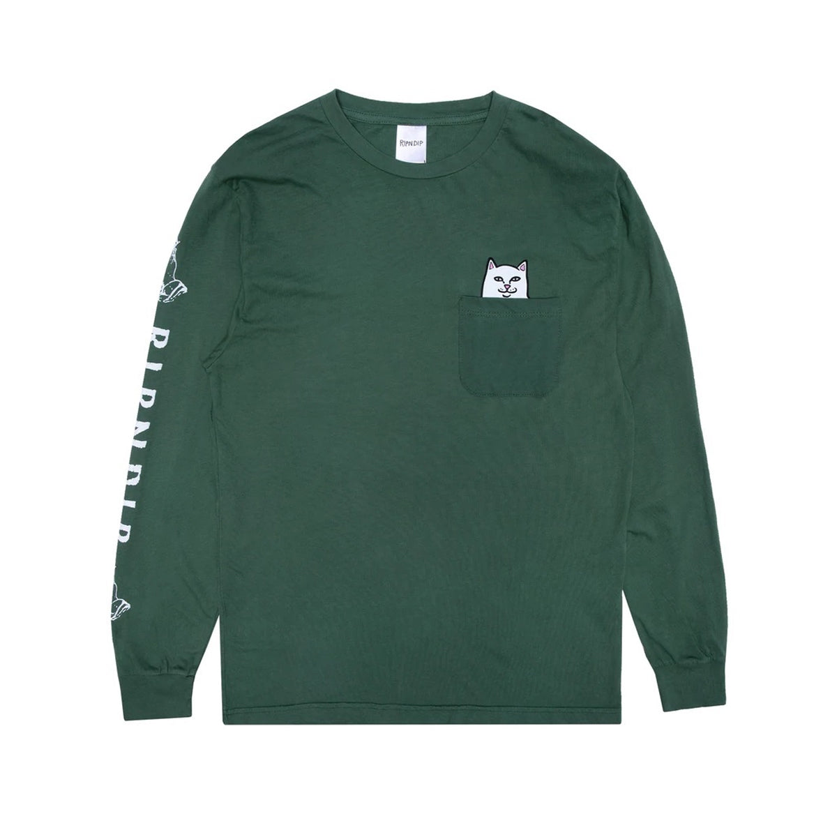 POLERA RIPNDIP LORD NERMAL POCKET LS DARK OLIVE