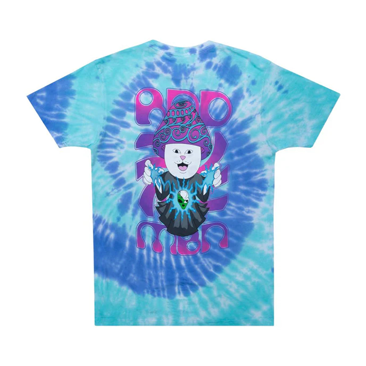 POLERA RIPNDIP WIZARD BLUE&AQUA SPIRAL DYE