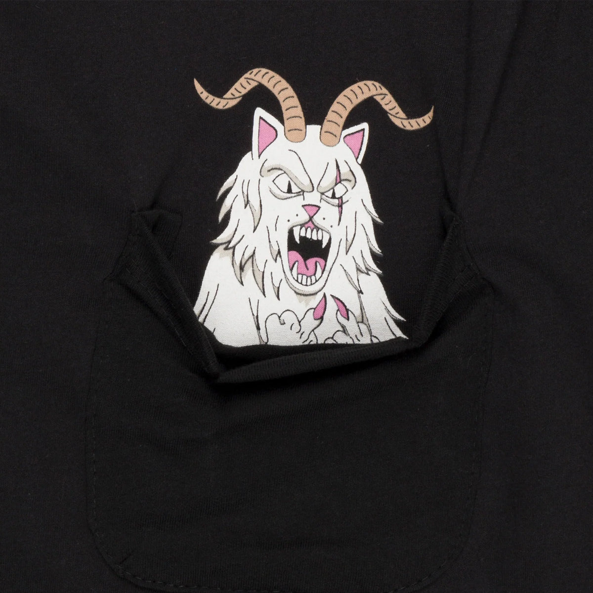 POLERA RIPNDIP KRAMPUS NERM POCKET BLACK