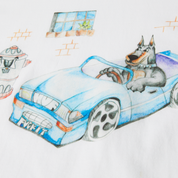 POLERA HUF ROAD DAWG S/S TEE WHITE