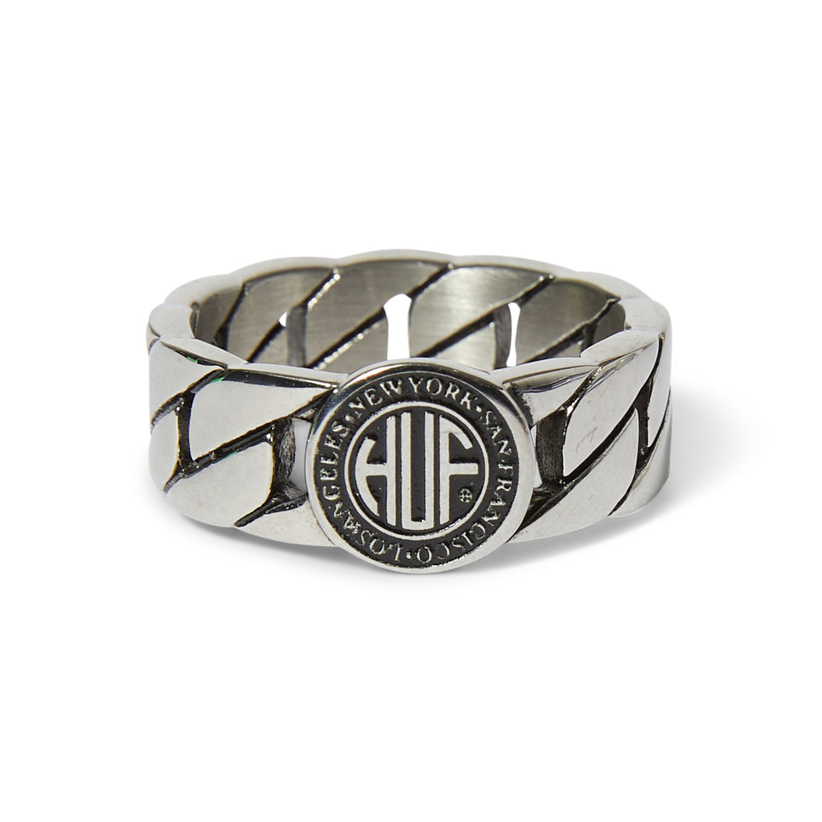 ANILLO HUF REGIONAL CUBAN LINK SILVER